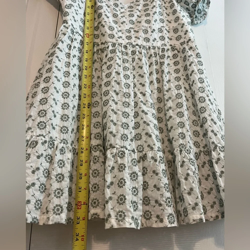 Altar'd State White and Green Eyelet Dress - Picture 8 of 8